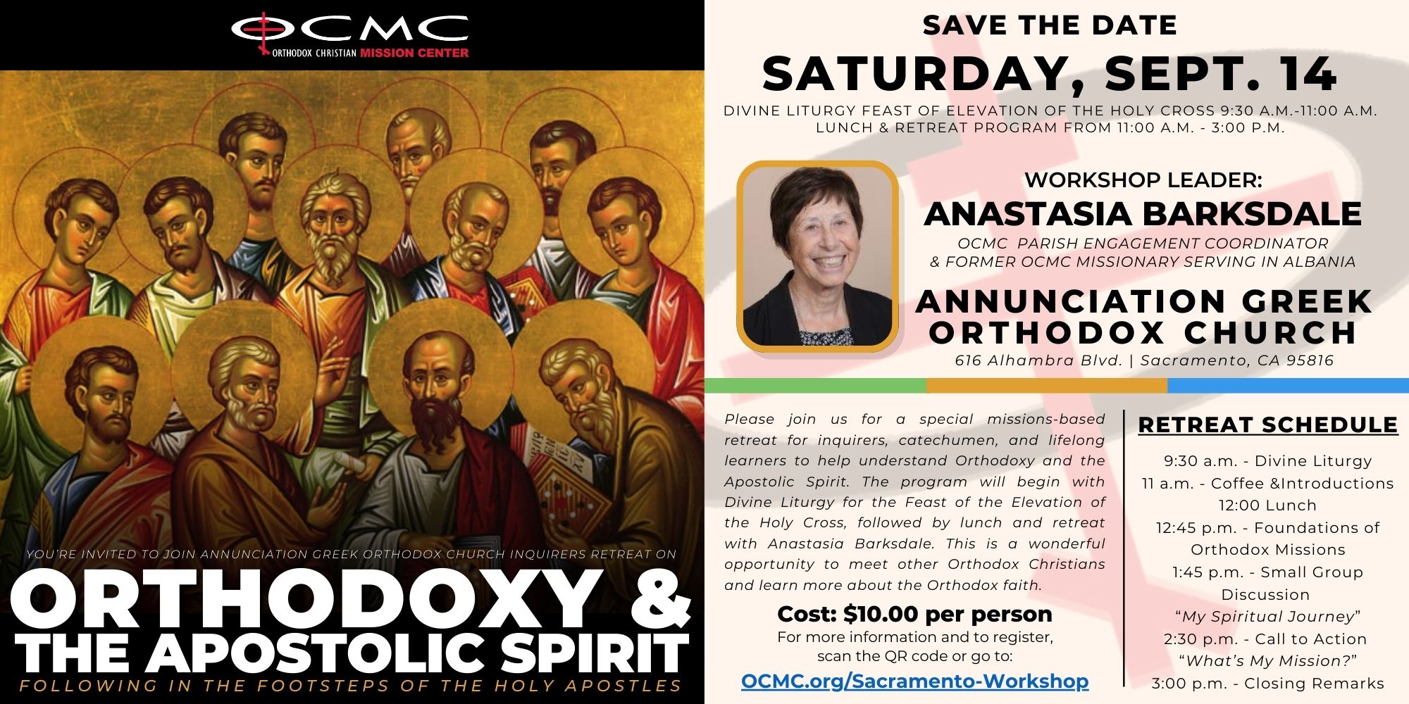 Sacramento Workshop - Apostolic Spirit