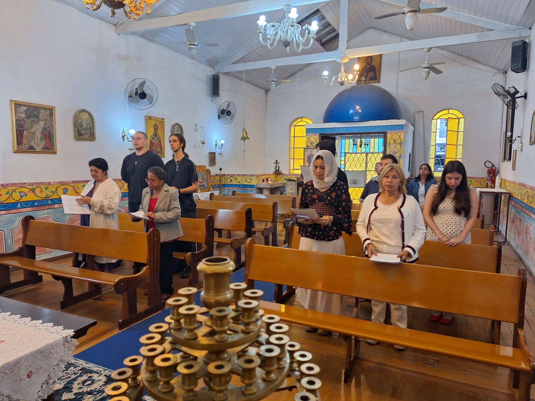 Fr. Juvenal's first Liturgy at Dormition Parish in Brazil