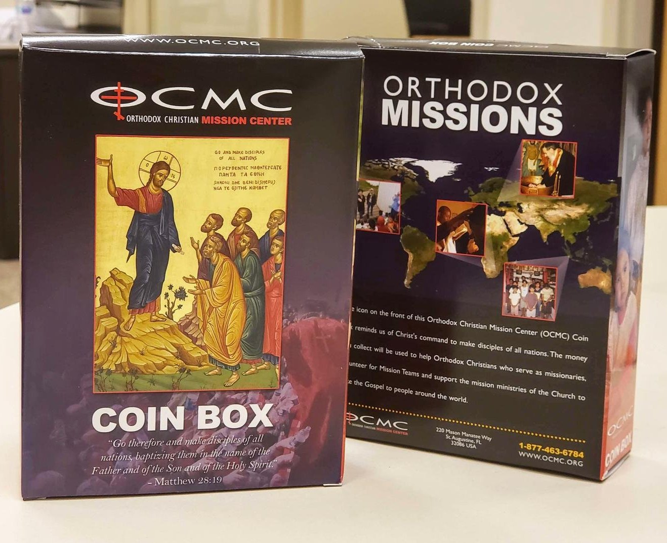 Mission Sunday coin boxes